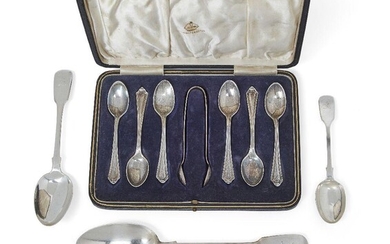 Five William IV Scottish silver table forks, Edinburgh, c.1838, Mackay...