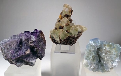 Fluorite Mineral Collection - 476 g - (3)