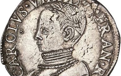 France - Charles IX (1560-1574) - Teston 1563-M (Toulouse) - Silver