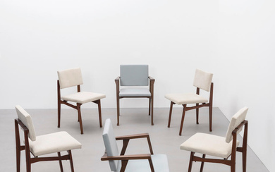 Franco Albini Set of four 'Luisella' chairs, model no. SD9,...