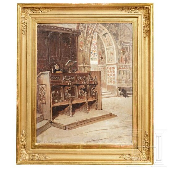 Frans Wilhelm Odelmark - "The interior of the basilica