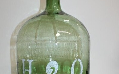 French blown glass bottle