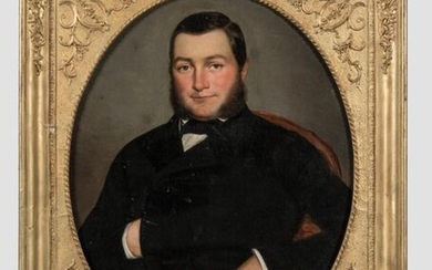 French school circa 1840 - "Portrait of a man" -...