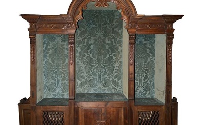 Furniture obtained from a Renaissance style confessional