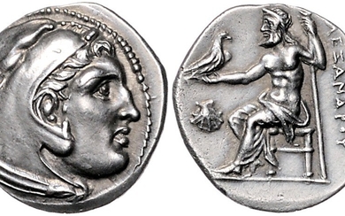 GRIECHENLAND, MAKEDONIEN. Alexander III. der Große, 336-323 v.Chr., AR Drachme, unbest. Mzst. (Thrakien?)