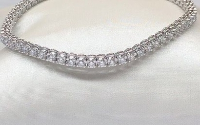 Gioelleria Corvino- 18 kt. White gold - Bracelet - 3.00 ct Diamond - Diamond