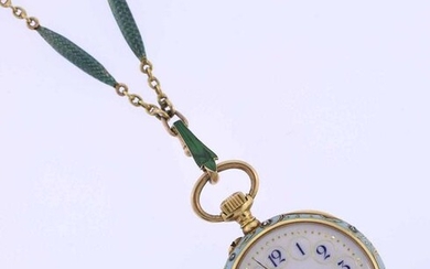 Golay Leresche and Fils 18K gold watch and chain