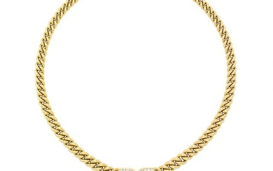 Gold, Diamond, Cabochon Ruby and Hardstone Intaglio Necklace, Bulgari