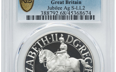 Great Britain: , Elizabeth II Pair of silver Proof "Silver Jubilee" 25 New Pence 1977 PCGS,... (Total: 2 )