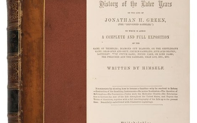 Green, Jonathan H[arrington]. The Reformed Gambler; or