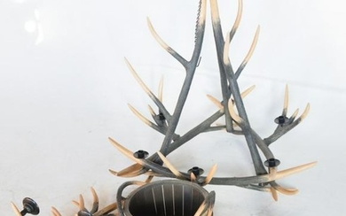 Group Sporting Decorative Faux Antler Lighting