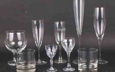 Group of Assorted Colorless Glass Stemware