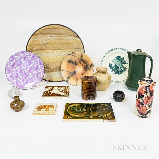 Group of Decorative Pottery Tableware