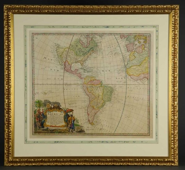 Haas/Homann Heirs. Americae Mappa Generalis. 1746.