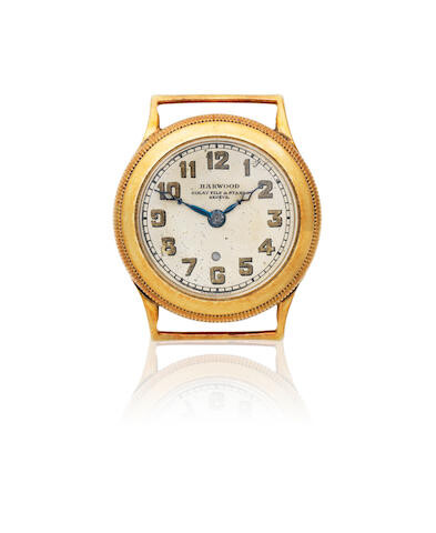 Harwood for Golay Fils & Stahl, Genève. A mid-size 14K gold automatic watch