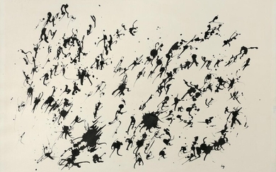 Henri MICHAUX (1899 - 1984) SANS TITRE - 1958 Encre de Chine sur papier