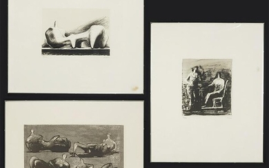 Henry Moore (British, 1898-1986) Three Lithographs.