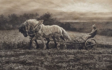 Herbert Dicksee (British 1862-1942) "The Clover Field"