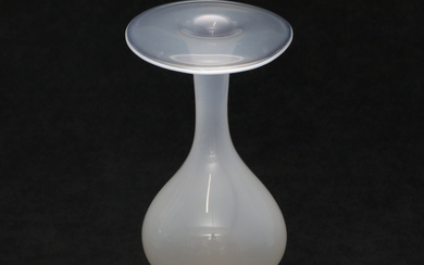 INGEBORG LUNDIN. A glass vase, Orrefors, signed, early model by Lundin.