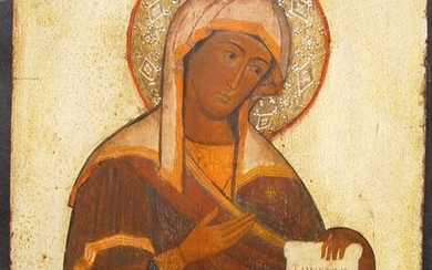 Icon, Mother of God - Wood - 19th century
