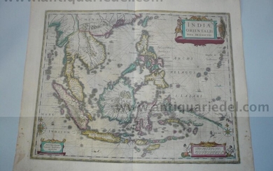 Indiae Orientalis, anno 1638, Janssonius map, german edition