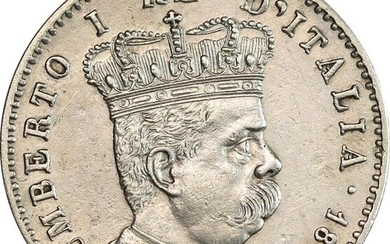 Italy, Italian Eritrea. Umberto I di Savoia (1878-1900). 1 Lira 1896 - Roma