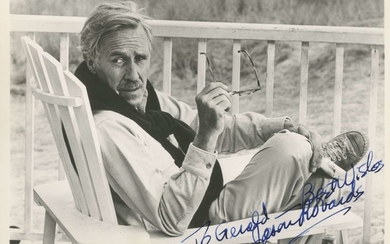 [JULIA]: ROBARDS JASON (1922-2000) American Actor, Academy Award winner. Signed and inscribed 10 x 8...
