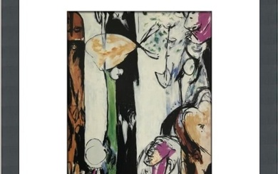 Jackson Pollock Easter and the Totem Custom Framed Print