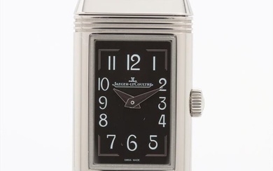 Jaeger LeCoultre Reverso One Q3258470 SS Leather Black Dial Ladies Watch