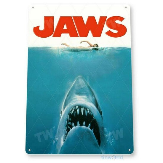Jaws Movie Metal Sign