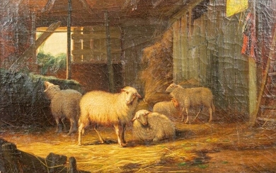 Jef Louis VAN LEEMPUTTEN (1865-1948) 'Sheep in the