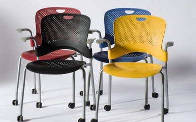 Jeff Weber (4) Caper Stacking Chairs for Herman Miller