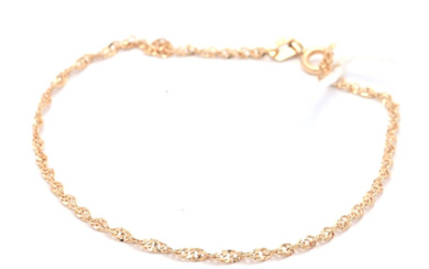Jewellery Bracelet Bracelet Singapore 18K 1,2g length: 18,5cm width: 1m...
