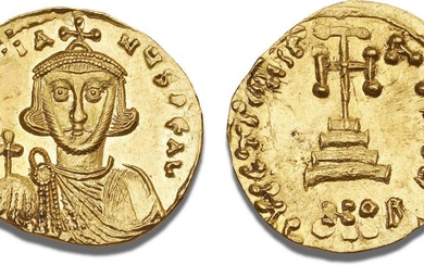 Justinian II, first reign, 685-695, Constantinople, 9th officina, 687-692, Solidus,...