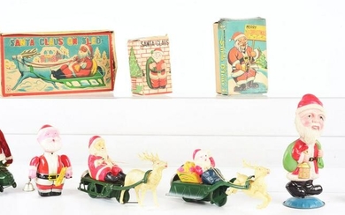 LOT OF 6: VARIOUS JAPANESE CELLULOID AND TIN TOYS.