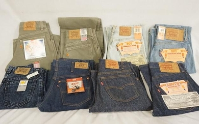 LOT OF 8 PAIRS OF VINTAGE LEVIS JEANS NEW W/ TAGS