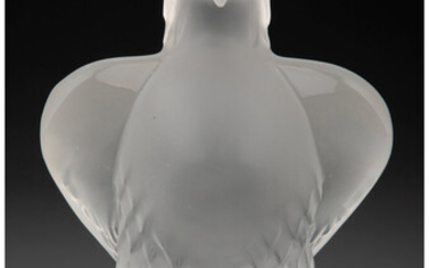 Lalique Clear and Frosted Glass Liberty Eagle Figure (post-1945)