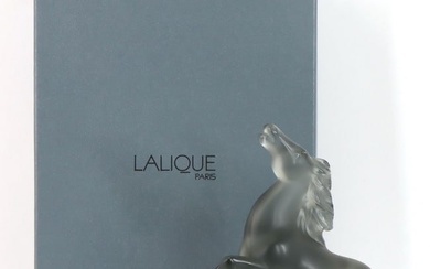 Lalique Crystal "Cheval Kazak Cabre" Figurine