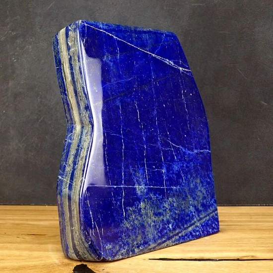 Large A + Royal Blue Lapis Lazuli Freeform - 240×192×47 mm - 5541 g
