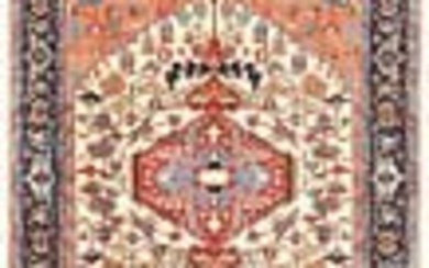 Large Geometric Design Wool 8X10 Heriz Serapi Oriental Rug Living Room Carpet