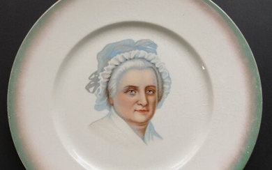 Large Martha Washington Porcelain Plate 1889 Knowles