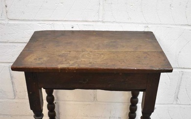 Late 17th century oak side table