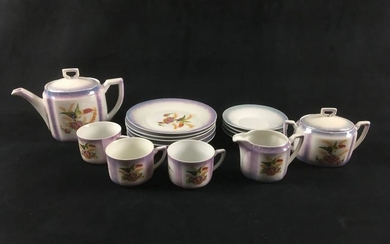 Light Purple Floral G.E. Made in Germany Lusterware