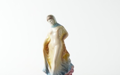 Limoges - Camille Tharaud (1878-1956) - Figurine - 'Danseuse Titeux' - 'Tanagra' - Porcelain, Art Nouveau, 1900s