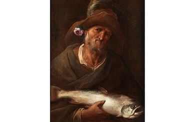 Lombardischer Maler des 17. Jahrhunderts, DER FISCHHÄNDLER
