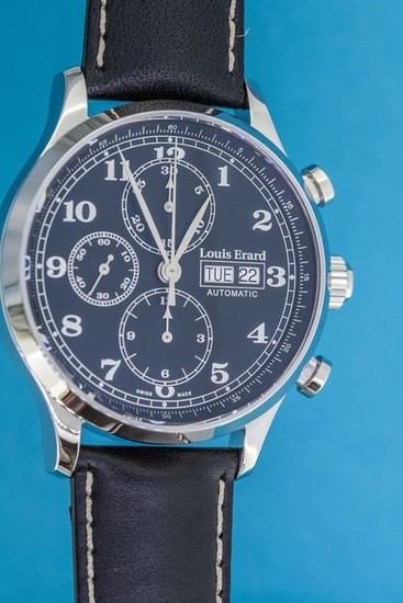 Louis Erard - Automatic Chronograph Watch 1931 Black LIMITED EDITION Swiss Made - 78225AA22.BVA02 - Men - BRAND NEW
