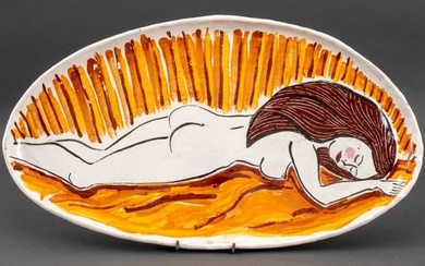 Louis Mendez Art Pottery Platter