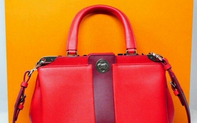 Louis Vuitton Red Leather Astrid Top Handle Bag