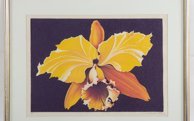 Lowell Nesbitt. Iris, lithograph