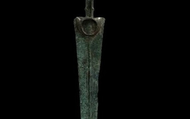 Luristan Bronze large sword, 64 x 6 cm. Exhibited at Ifergan Museum